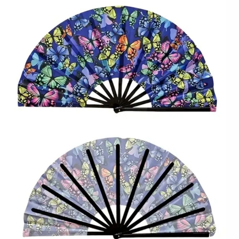 Butterfly Art Hand Fan - Multicolor
